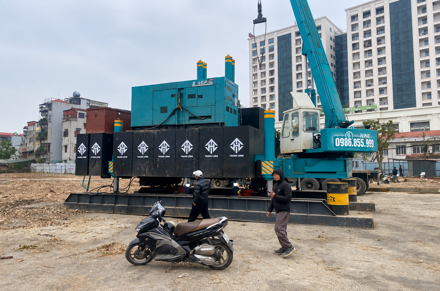 Thí nghiệm nén tĩnh cọc ly tâm PHC D300 cho các căn BT lô F,G, Phân khu A, khu ĐTM Dương Nội. thumbnail