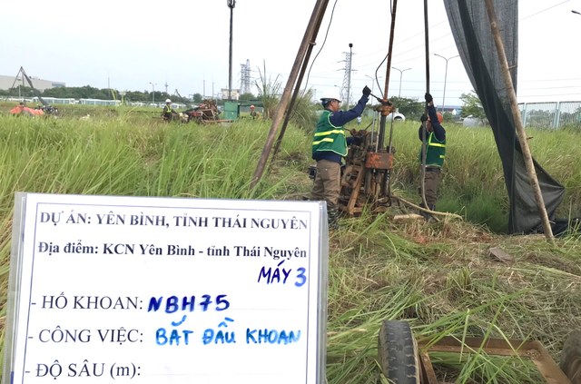 Khoan khảo sát địa chất dự án Vietnam V- Project ( Samsung Thái Nguyên) thumbnail